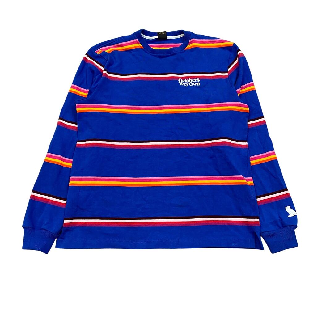 October's Very Own OVO Striped Sweatshirt Pullover Men's XL Drake